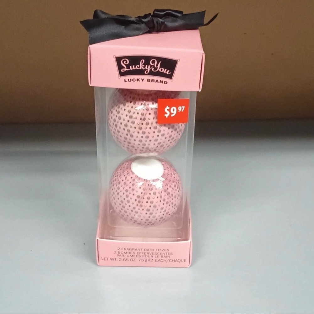 Lucky Brand Pink Bath Fizz Set